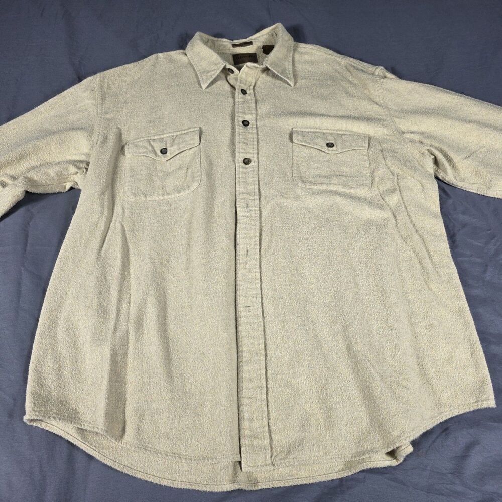 St John's Bay Chamios Cloth Long Sleeve Button Down Shirt Men's Size XXL